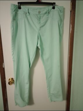 Maurices Straight Leg Jeans Size 20 Reg. Blue/Green